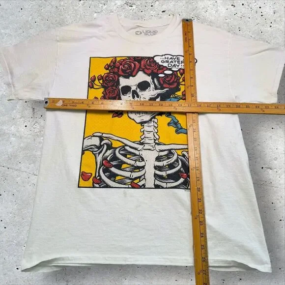 Bertha Pop Art Grateful Dead Shirt - Liquid Blue Have a Grateful Day T-shirt XL - Picture 11 of 11